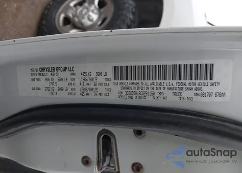 2012 Ram 2500 St из США, поврежденный, VIN 3C6UD5HL6CG281150